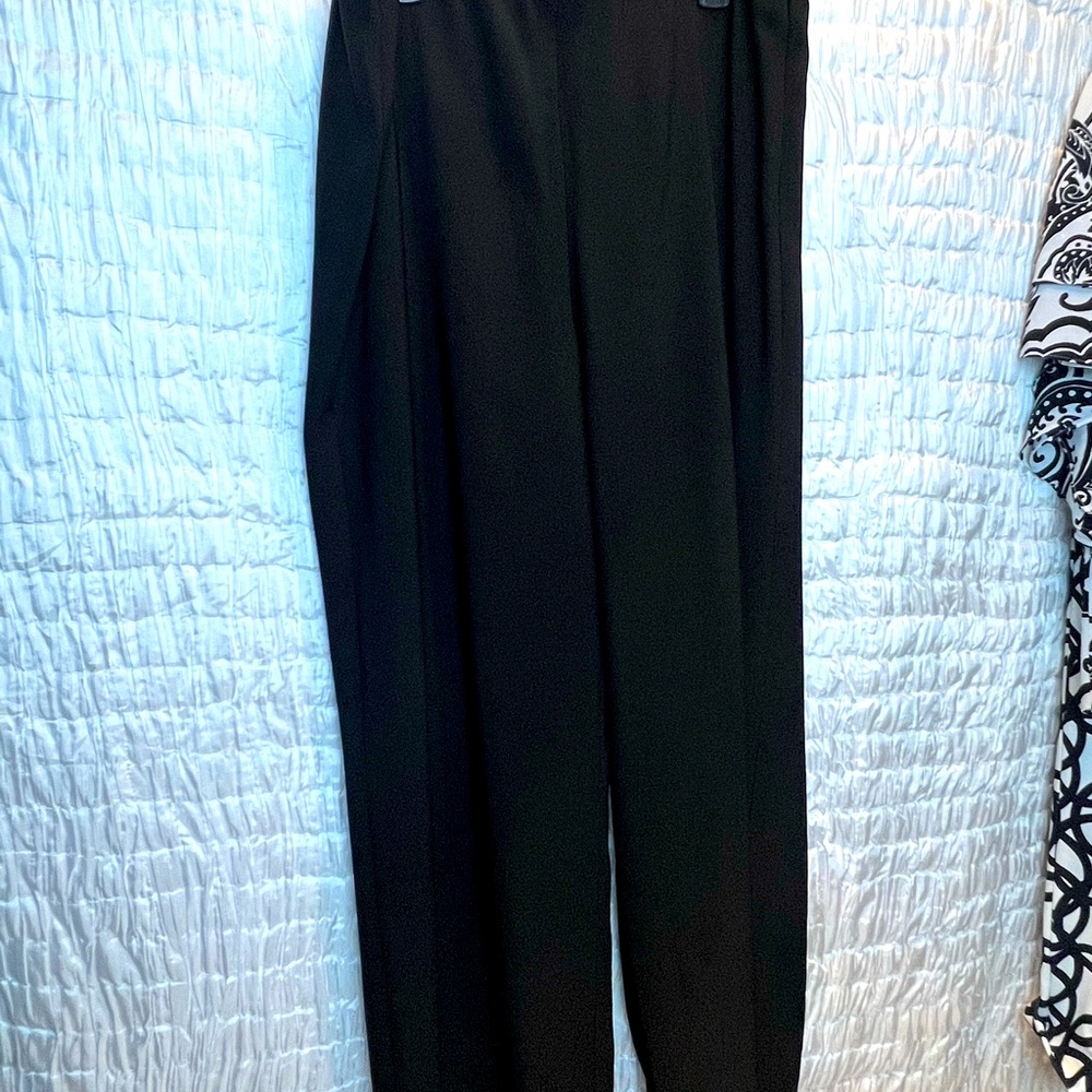 Chico’s Dressy Black Side Zip Wide Leg Pants